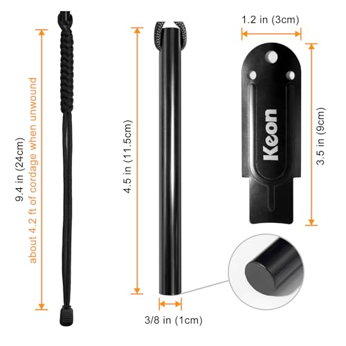 Ferro Rod Fire Starter Survival Tool Kit with Paracord Lanyard
