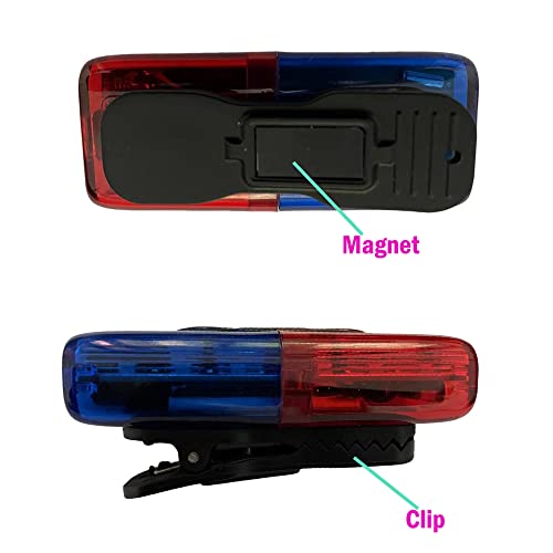 Police Warning Strobe Shoulder lights Whistle Flashlight magnet, Safety Flashing Security Clip Signal light For Outdoor Rescue,Traffic Guidance,Police patrols,Cycling,Night run,Camping (with whistle)