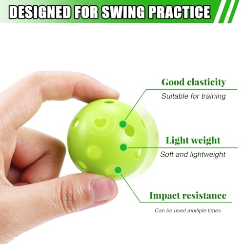 Plastic Golf Balls - Limited Flight Practice Set, 12 Green Balls