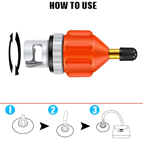 4-Piece SUP Pump Adapters Set for Kayaks, Boards & Inflatable Boats