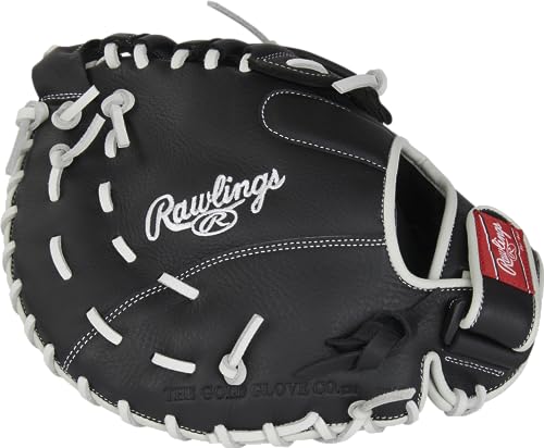 Rawlings 12-Inch Fastpitch Softball First Base Mitt for Female Players – Left Hand Throw, Adjustable Fit, Durable Leather