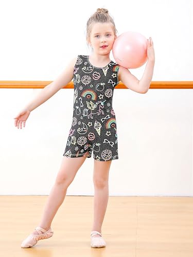 Gymnastics Leotards for Girls - Ballet Unitards with Shorts