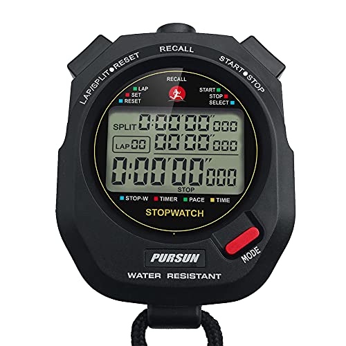 Digital Stopwatch Timer with 100 Lap Memory & Countdown