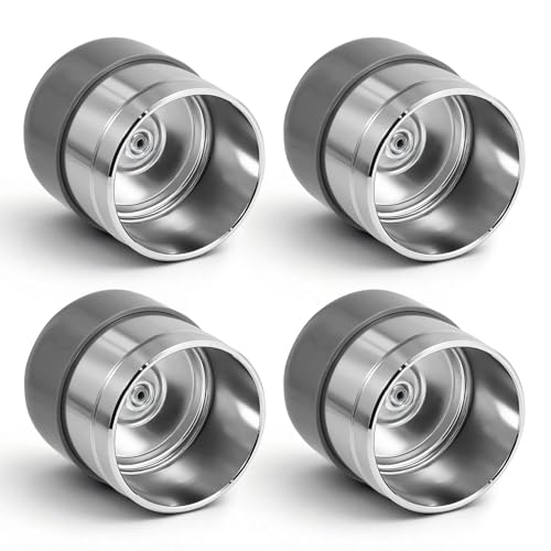 Trailer Wheel Bearing Protectors - 4 Sets, 1.98 Inch Stainless Steel