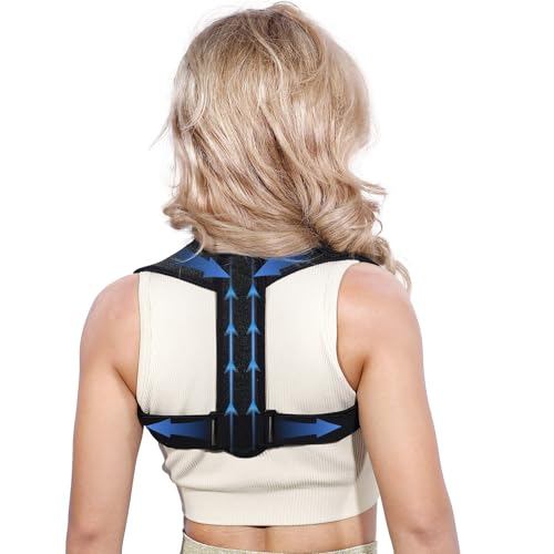 Posturace Posture Corrector for Women & Men - Adjustable Upper Back Brace Straightener, Shoulder, Neck, Scoliosis and Pain Relief