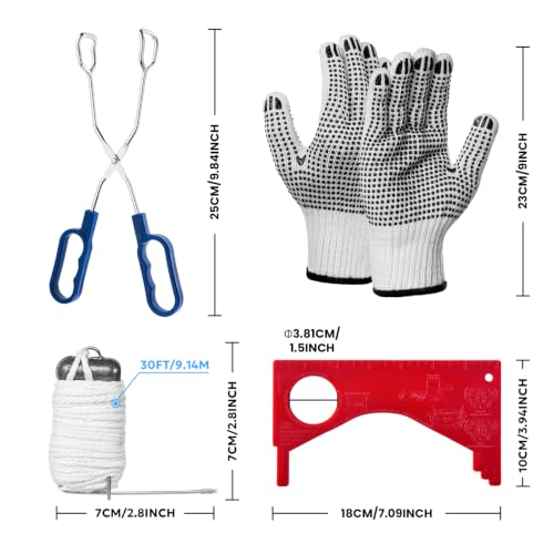 A1FISHER Crab Throw Line Kit 30FT with Lead Weights - Ctl007-KT
