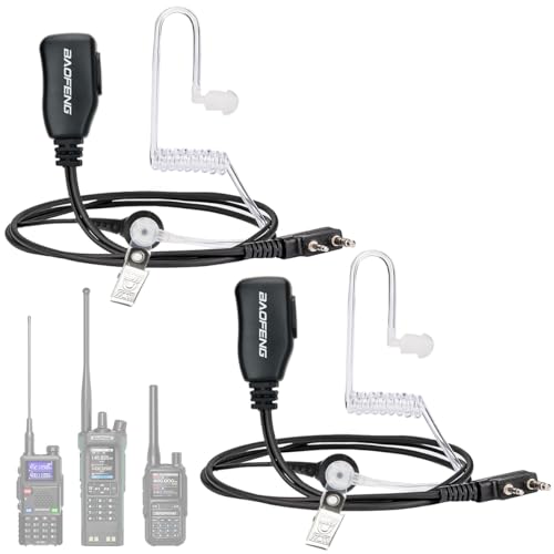 BAOFENG Walkie Talkies Earpiece with Mic 2 Pin Radio Headset Acoustic