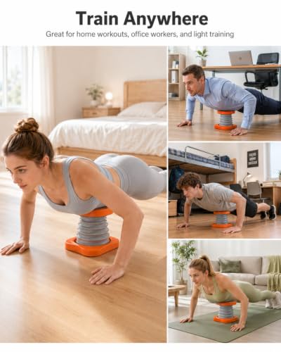 Push Up Trainer for Beginners with Support – Orange