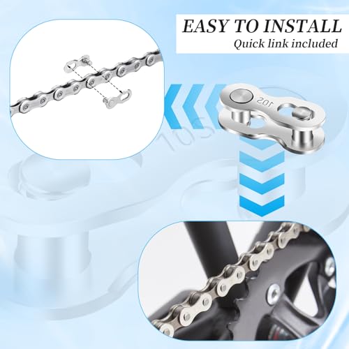 10-Speed Bicycle Chain Missing Link Connectors - 5 Pairs