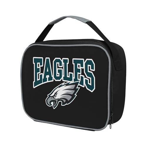 Philadelphia Eagles NFL Lunch Bag with Big Logo & Zip Closure