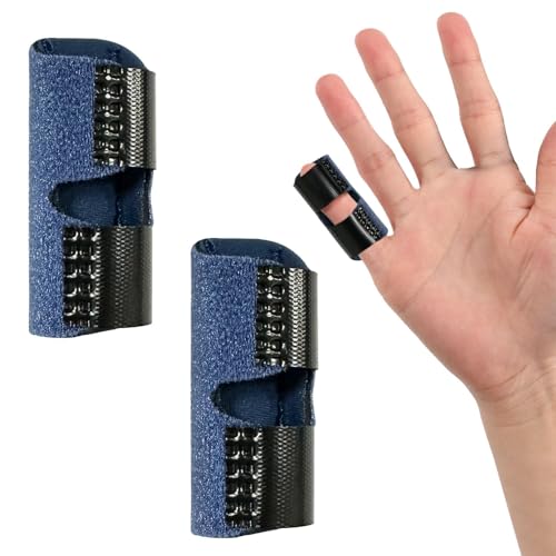 Adjustable Finger Splint for Trigger Finger & Arthritis - 2 Pack, Blue