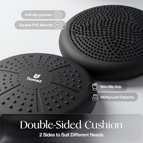 Wobble Cushion Wiggle Seat - Core Balance Disc 13" - Black