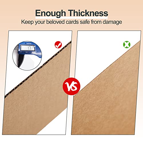 Foldable Trading Card Shipping Protectors - 4.5 x 3.5 Inch, 10 Pack