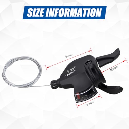 Bike Shifter Lever 6 Speeds Right Thumb Gear Shift for Mountain