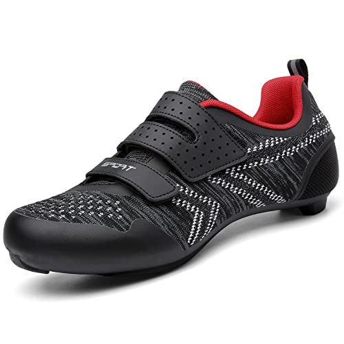Unisex Cycling Shoes for Peloton & Road Bikes - Black, Size 11 Women/9 Men