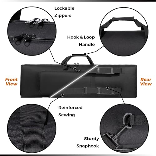 Urban Minimalist Low Profile Single Rifle Bag - 37" x 9" Black