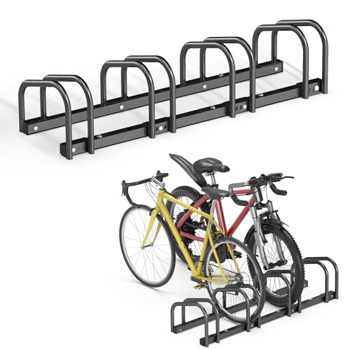 Ultrawall 4 Bike Floor Storage Rack for Garage - Heavy Duty Bike Stand