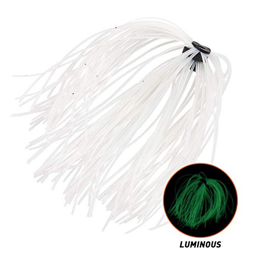 Type B-24 Bundles Silicone Jig Skirts, 50 Strands Spinnerbait Lure Replacement Kit