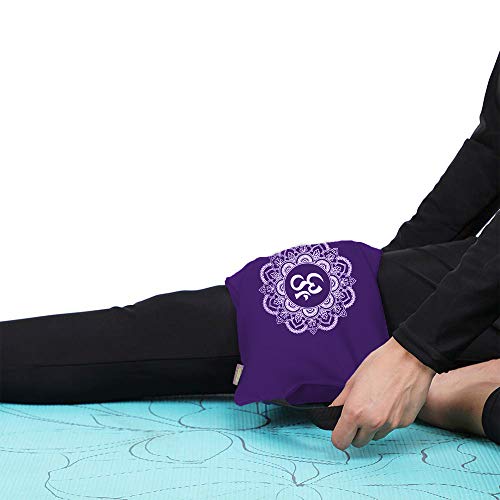Yoga Sand Bag - Cotton Unfilled for Weights & Resistance Training - Purple