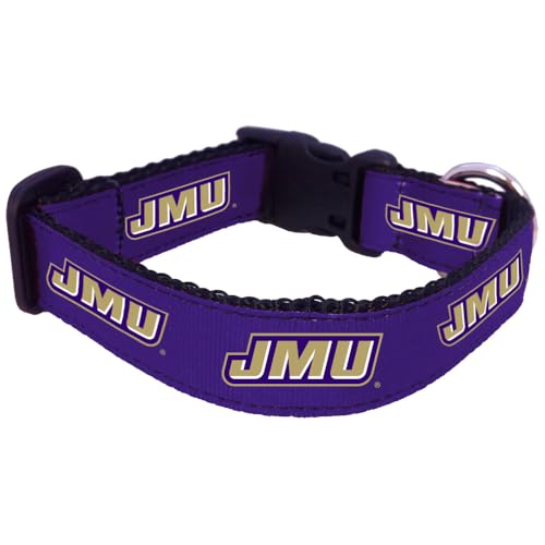 NCAA Dog Collar - James Madison Dukes - Medium - Purple
