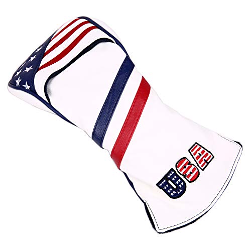 USA Stars and Stripe Golf Club Head Cover for 460cc Drivers - Patriotic American Flag Design