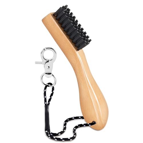 Belongtous Golf Club Cleaning Brush with Beech Wood Handle & Nylon Bristles