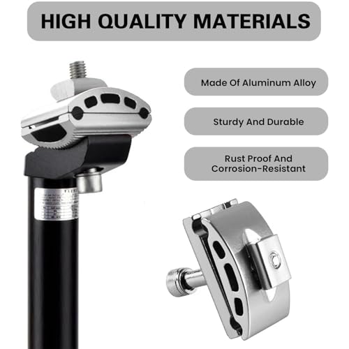 Aluminum Alloy Bike Seat Clamp - Universal Bicycle Seat Post Replacement for Mountain Bikes