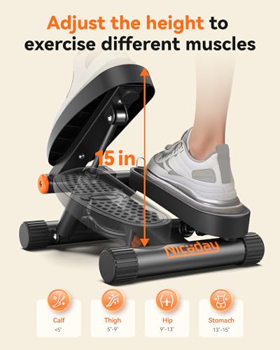 Mini Stepper with Resistance Bands & LCD Monitor - 300LBS Capacity