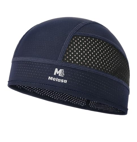 Cooling Skull Cap - Breathable Sweat-Wicking Under Helmet - Dark Blue - One Size