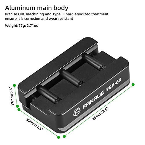 Picatinny Arca-Swiss Rail Plate with Anti-Slip Slot - Classic Style