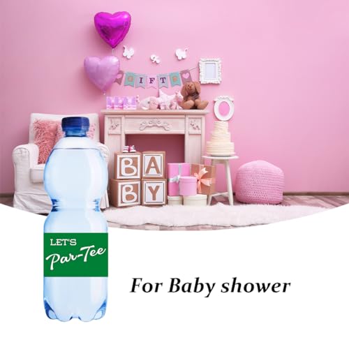 Golf Themed Water Bottle Labels - Let's Par-Tee - 20 Pack