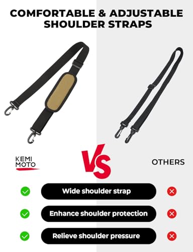 KEMIMOTO Brown 40 oz Water Bottle Holder Bag with Adjustable Strap for Hiking Camping