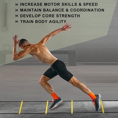 20ft Adjustable Agility Speed Ladder for Sports Training