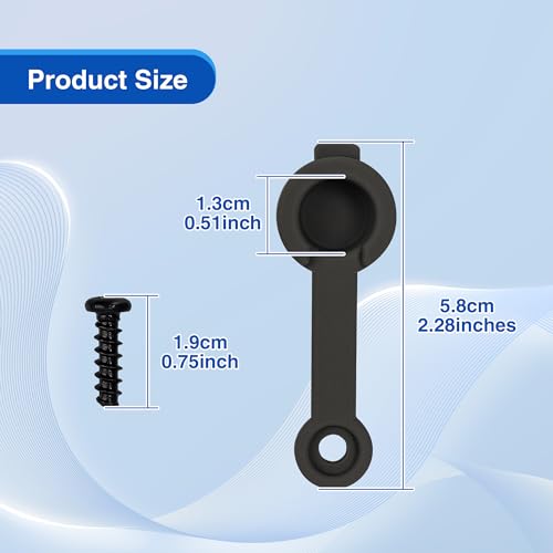 Kayak Drain Plugs - Silicone Plug Set with Screws - 2 Sets