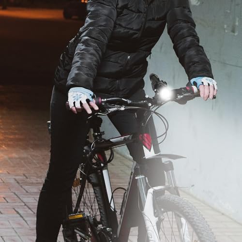 2 Pack Bicycle Flashlight Mount - 360° Rotating Bike Light Holder
