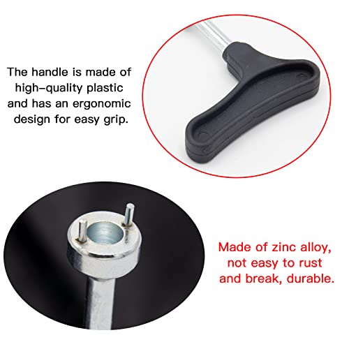 Universal 2-Pin Golf Spike Wrench - Ergonomic Cleat Removal Tool - Type 1
