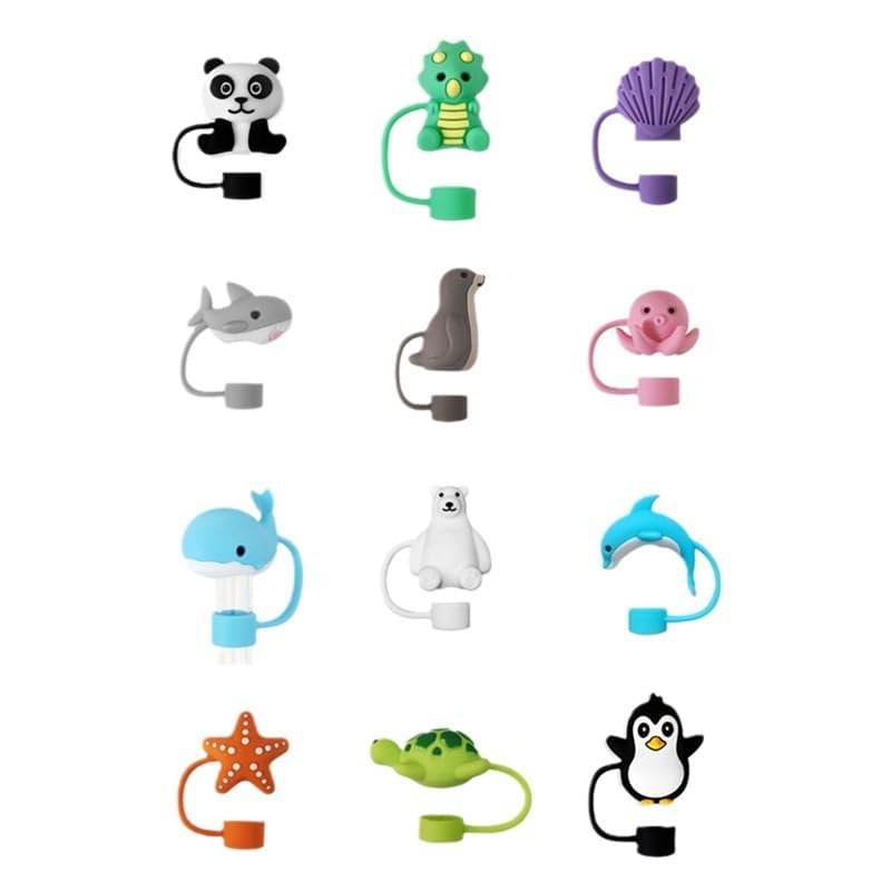 Silicone Shark Straw Cap Covers for 40oz & 30oz Tumblers
