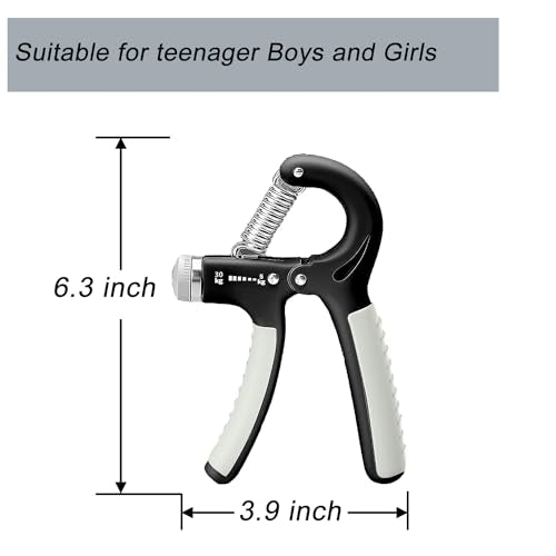 Adjustable Hand Grip Strengthener 2 Pack - Black, 5-30kg