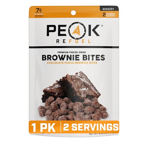 Fudge Brownie Bites - Freeze-Dried Camping Snack, 1 Pouch