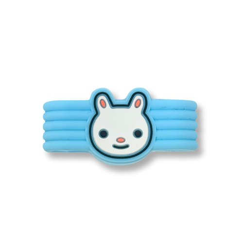 Pickleball Paddle Grip Band – Fun Bunny & Dog Design – Anti-Slip Silicone Ring for Handle Grip, Personalize & Identify Your Paddle – Cute Pickleball Accessory for Men & Women (Bunny)