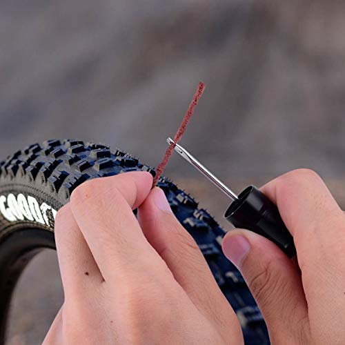 Tubeless Bike Tire Repair Kit - Includes Storage Canister & 5 Plugs