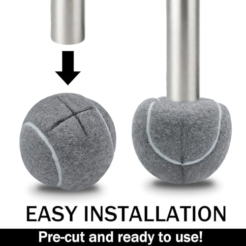 SHYUJAJIE 4 Pcs Precut Walker Tennis Balls for Walkers & Furniture