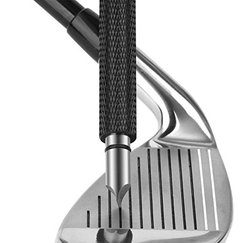 Golf Club Groove Sharpener Tool - U & V Grooves - Black