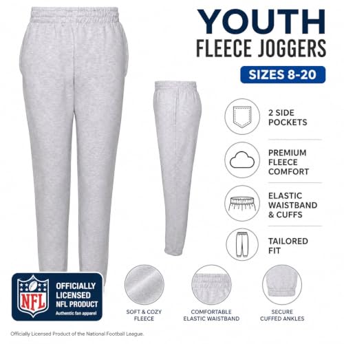 NFL Youth Minnesota Vikings Fleece Joggers - Team Logo Pants