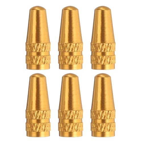Bike Valve Caps - Anodized Aluminum Tire Valve Caps - Gold