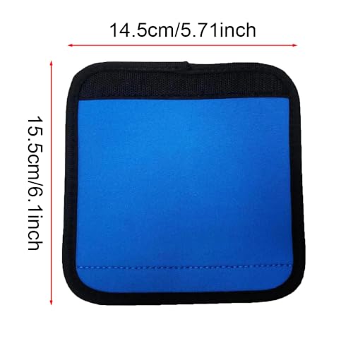 3-Pack Non-Slip Barbell Grip Covers - Black & Blue