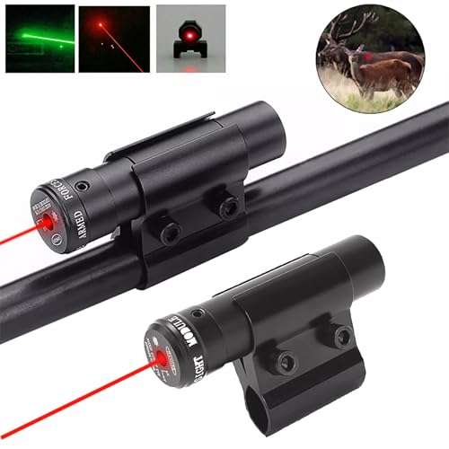 Compact Red Dot Laser Sight with Barrel Clamp Mount - 2 Pack