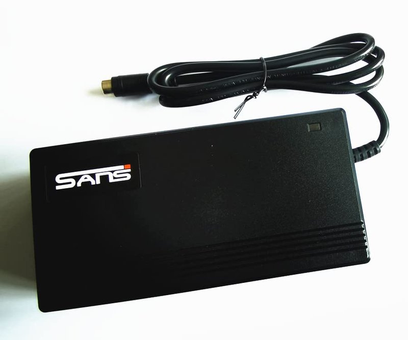 SANS 54V 2A Electric Bike Charger for 48V Lithium Battery Input Voltage AC120V(Straight Lotus Jack Connector)