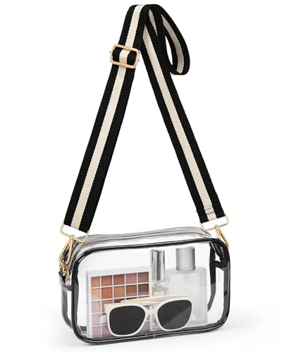 Clear Stadium Event Bag | Waterproof Crossbody with Adjustable Strap