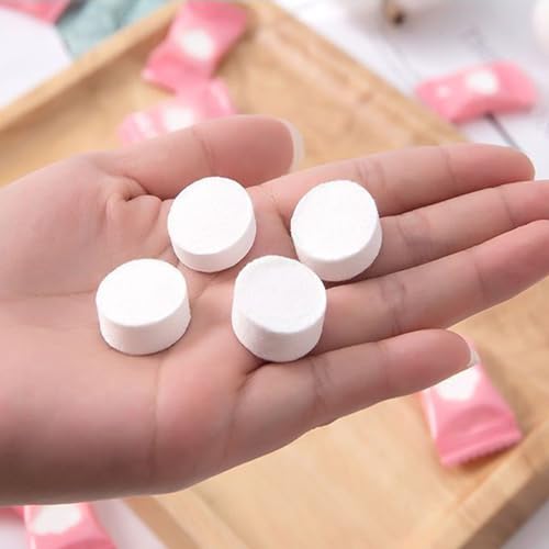 100 Compressed Towels - Portable Travel Coin Tissue for Camping & Beauty